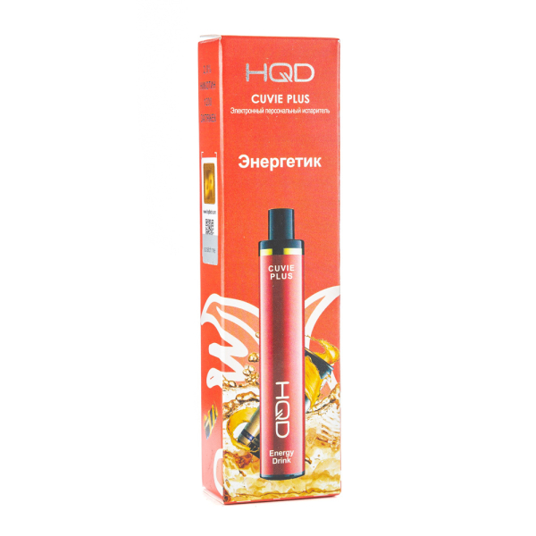 Одноразовая электронная сигарета HQD Cuvie Plus Energy Drink (Энергетик) 1200 затяжек в Мурманске