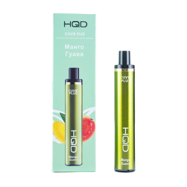 Одноразовая электронная сигарета HQD Cuvie Plus Mango Guava (Манго Гуава) 1200 затяжек в Мурманске