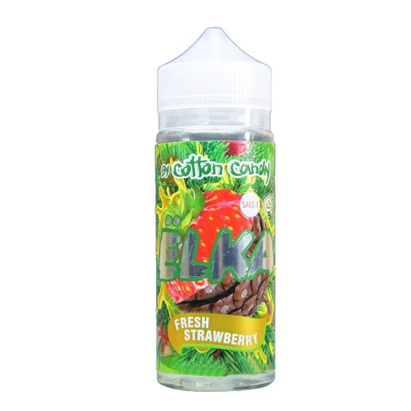 Жидкость Cotton Candy ЁLKA FRESH STRAWBERRY (Хвоя С Мятой И Клубникой) (120 мл, 0 мг/мл) в Мурманске