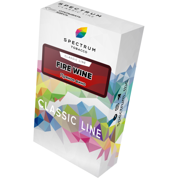Табак Spectrum Classic fire wine 40 грамм в Мурманске