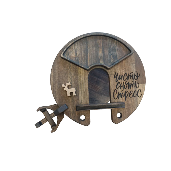 ХукаСтол Люкс (Чисто снять стресс) (Коричневый, Бук) для кальяна в Мурманске