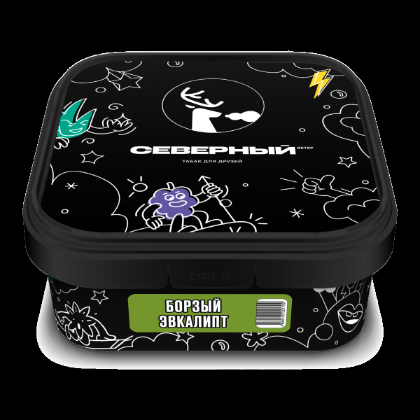 Табак Северный Борзый Эвкалипт  200 грамм в Мурманске