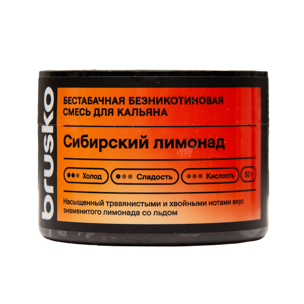 Бестабачная смесь Brusko Сибирский Лимонад 50 грамм в Мурманске