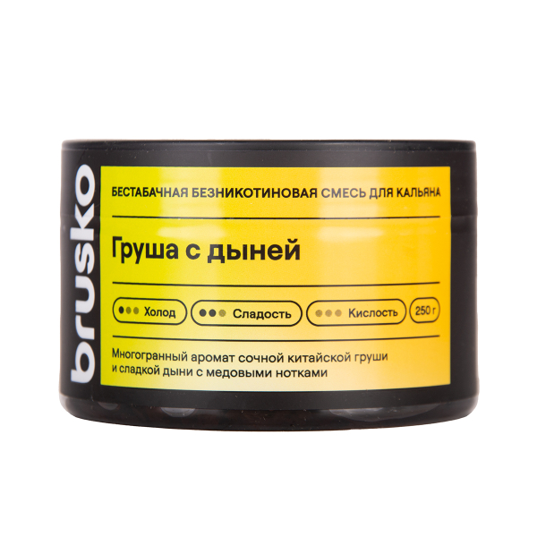 Бестабачная смесь Brusko Груша С   Дыней 250 грамм в Мурманске