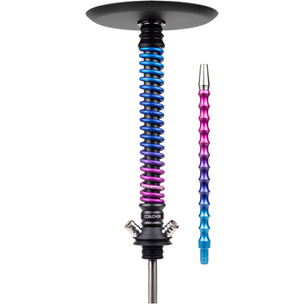 Кальян Mamay Customs Coilover Big Anod Черный Мат Blue Space в Мурманске