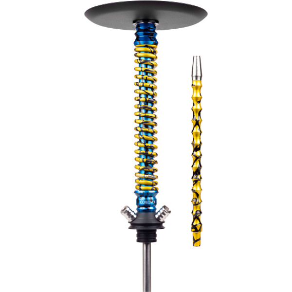 Кальян Mamay Customs Coilover Big Anod Special Blue Splash Gold в Мурманске