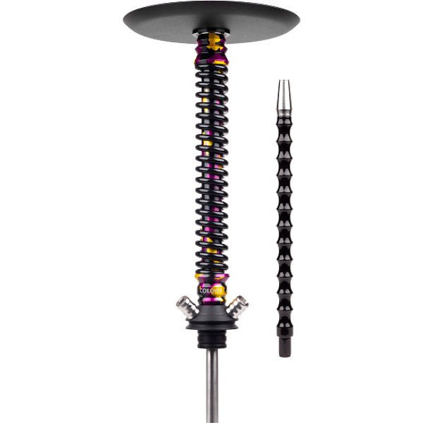 Кальян Mamay Customs Coilover Big Anod Special Purple Gold Camo Черный Глянец в Мурманске