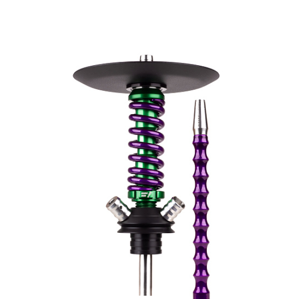 Кальян Mamay Customs Coilovers Micro Anod Green Фиолетовый Лак в Мурманске